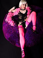 Sexy mature wife in vintage nylons