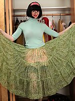Mature legs in stockings and garterbelts