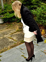 German mature mom from next door in tights